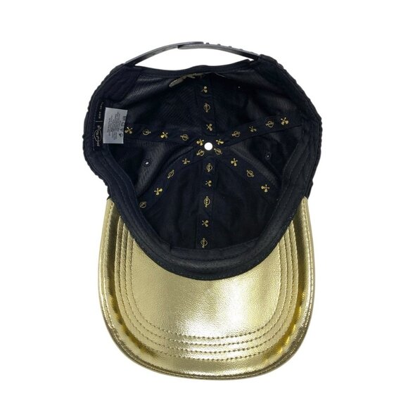 Hard‎ Rock Cafe Metallic Gold & Black Snapback Hat Orlando Embroidered NWOT GLAM main image 6